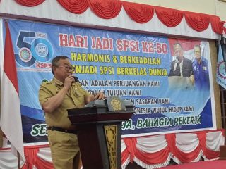 Sekretaris Daerah Kabupaten Karimun Hadiri Hari Jadi SPSI ke-50 Tahun.