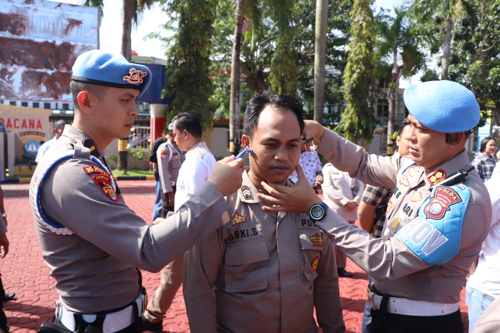 Bidpropam Polda Kepri Lakukan Gaktibplin di Polres Karimun.