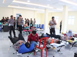 Polres Karimun Menggelar Donor Darah