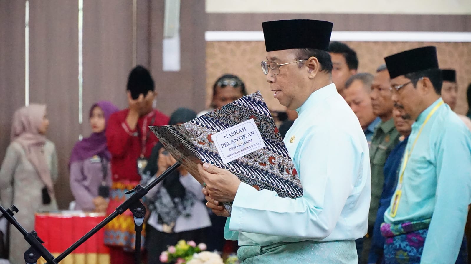 Wakil Bupati Karimun Kukuhkan Dewan Hakim STQH XV Tingkat Kabupaten Karimun Tahun 2023.