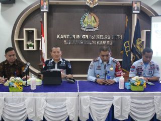 Kunker ke Imigrasi Karimun, Inspektur Wilayah I Inspektorat Jenderal Kemenkumham Beri Beberapa Arahan.