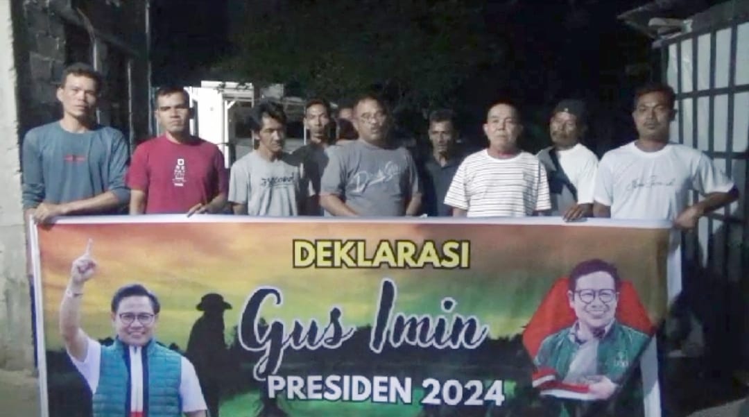 Kelompok Nelayan di Kelurahan Tebing mendeklarasikan dukungan untuk Muhaimin Iskandar maju menjadi calon Presiden RI tahun 2024.