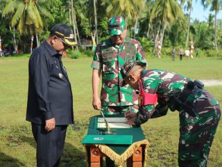 Kecamatan Buru, Kabupaten Karimun menjadi sasaran TNI Manunggal Membangun Desa (TMMD) ke-117 tahun 2023 Kodim 0317/TBK.