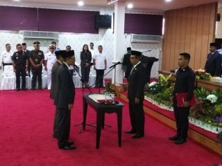 DPRD Kabupaten Karimun menggelar rapat Paripurna dengan agenda Pengganti Antara Waktu (PAW) Anggota DPRD Kabupaten Karimun sisa masa jabatan tahun 2019-2024.