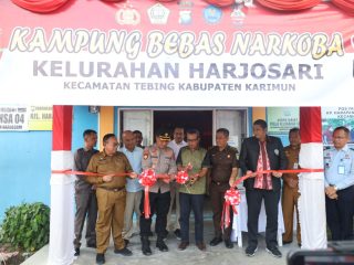 Polres Karimun Resmikan Kampung Bebas Narkoba.