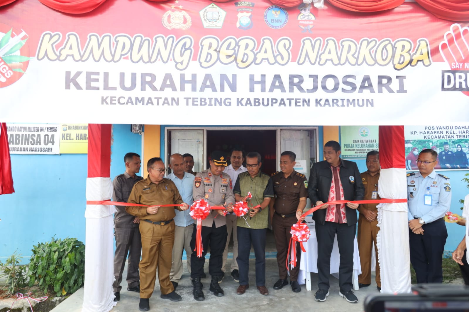 Polres Karimun Resmikan Kampung Bebas Narkoba.