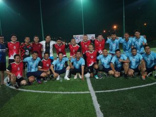 Jalin Silaturahmi, Dandim 0317/TBK  Lintas Sektoral Main Mini Soccer