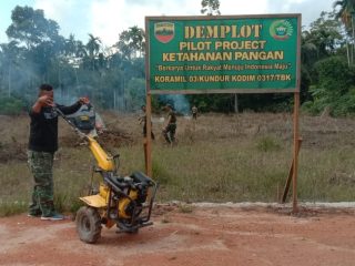 Wujudkan Ketahanan pangan, Babinsa selaku aparat kewilayahan harus selalu aktif melakukan pendampingan kepada para petani.