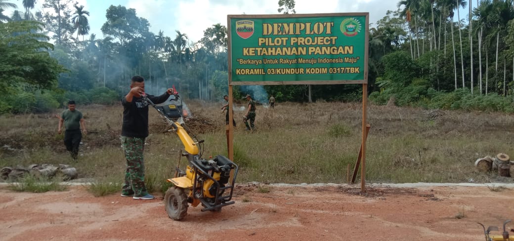 Wujudkan Ketahanan pangan, Babinsa selaku aparat kewilayahan harus selalu aktif melakukan pendampingan kepada para petani.