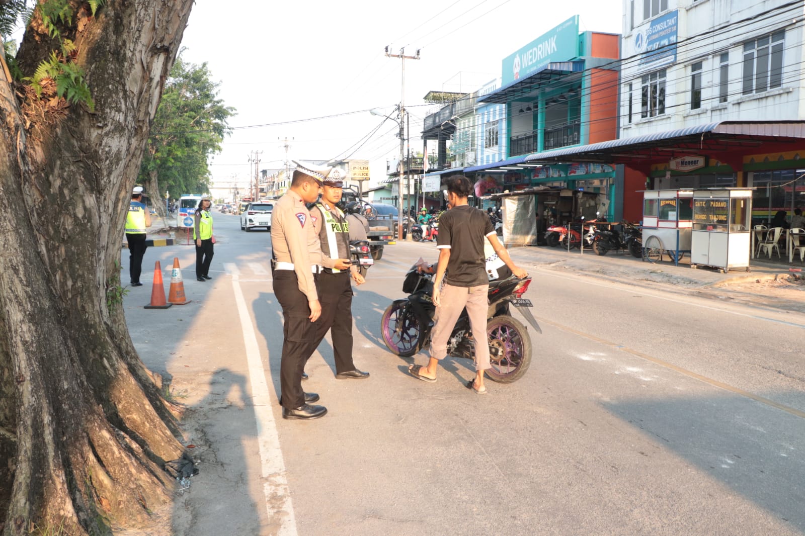 Satlantas Polres Karimun menggelar sosialisasi kawasan tertib berlalu lintas (KTL)di wilayah hukum Polres Karimun, Rabu (6/12/2023).