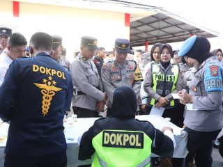 Tim Biroprovos Divpropam Mabes Polri bersama Bidpropam Polda Kepri dan Bidpropam Polres Karimun menggelar Operasi Penegakan Ketertiban dan Pendisiplinan (Opsgaktibplin) di Polres Karimun, Rabu (28/2/2024).