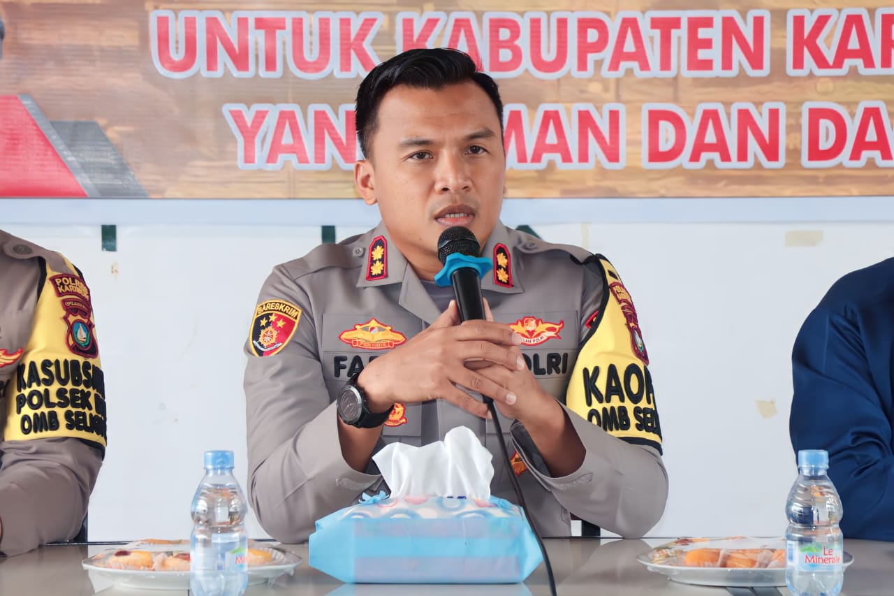 Kapolres Karimun AKBP Fadli Agus tingkatkan himbauan terkait antisipasi balap liar dan penggunaan knalpot brong, Selasa (26/3/2024).