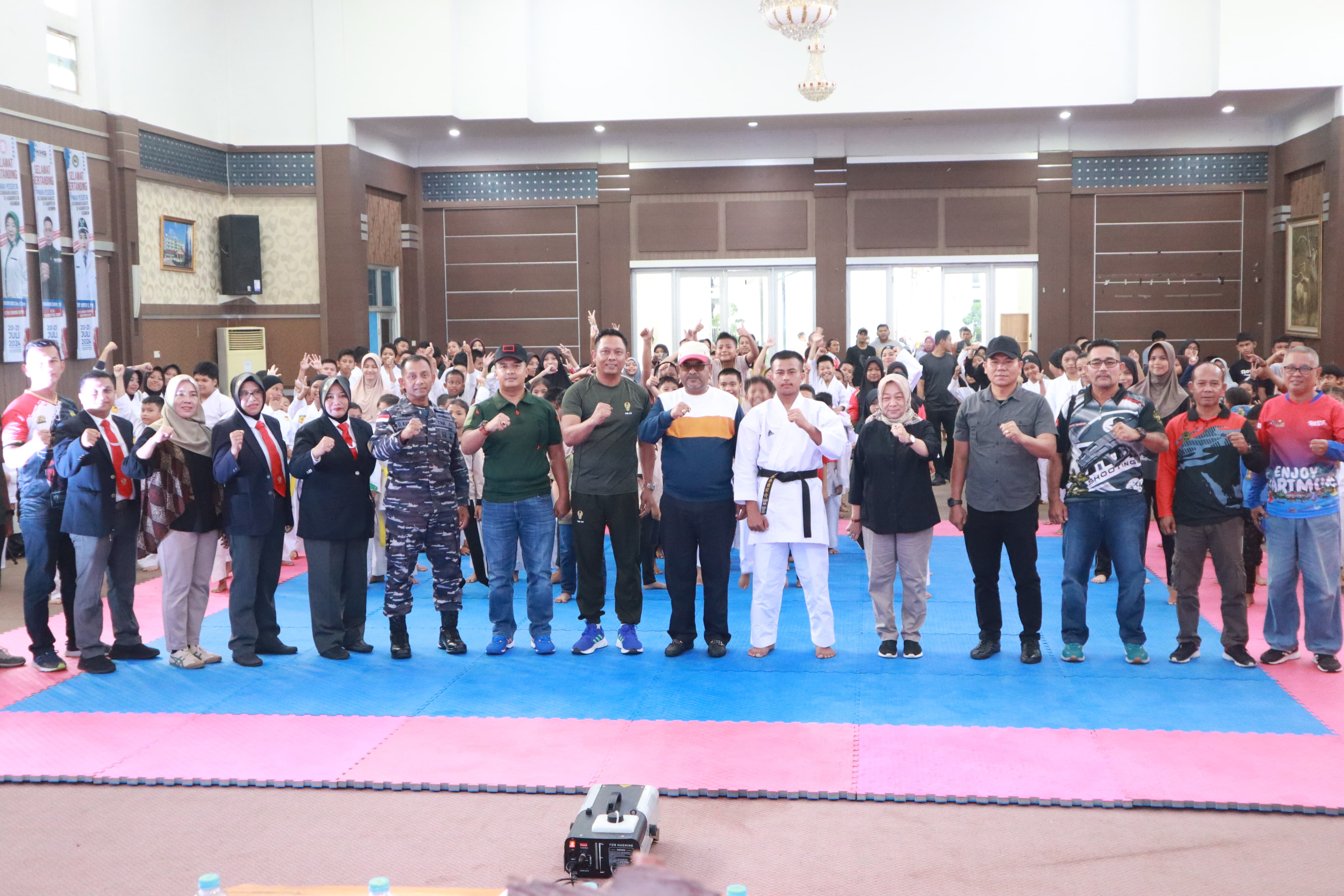 Dandim 0317/TBK Hadirri Pembukaan Kejuaraan Karate se-Kabupaten Karimun Tahun 2024