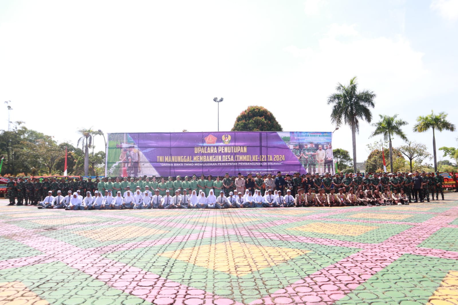 Dansatgas TMMD ke-121, Letkol Inf Ida Bagus Putu Mudita mengungkapkan kepuasan atas keberhasilan pelaksanaan program TMMD ke-121.