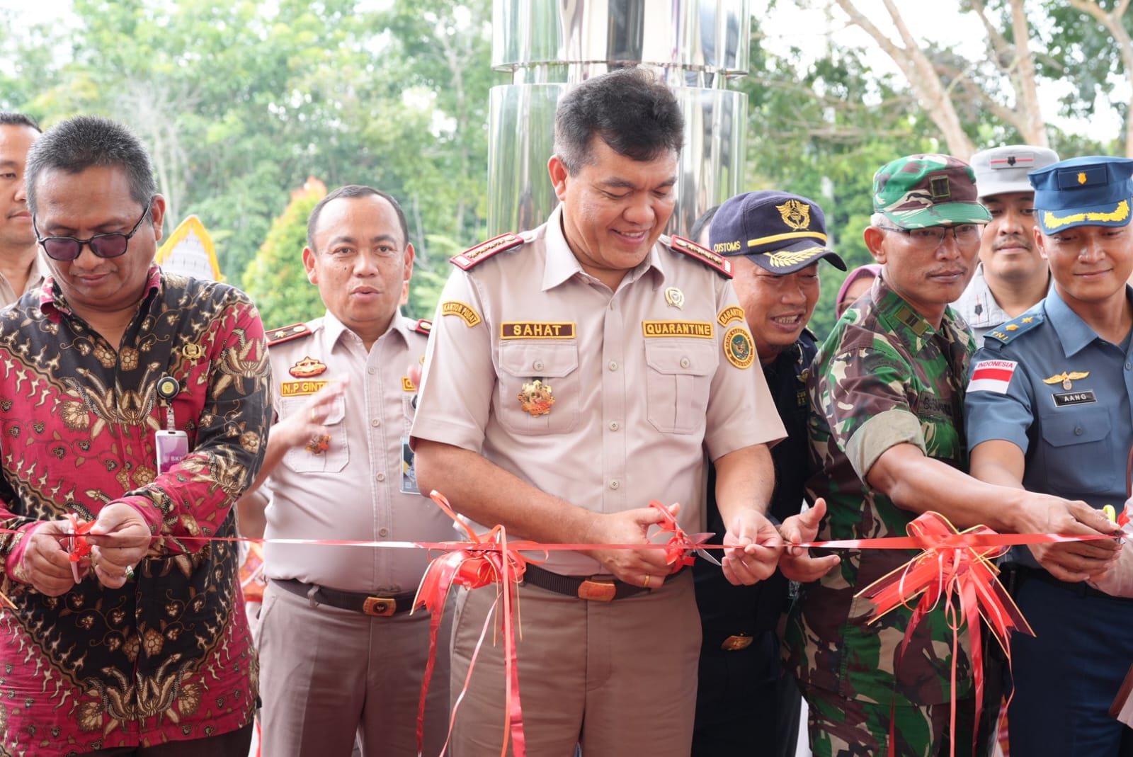 Barantin, Sahat M Panggabean meresmikan Kantor Balai Karantina Hewan, Ikan dan Tumbuhan Kepulauan Riau Satuan Pelayanan Tanjung Balai Karimun.