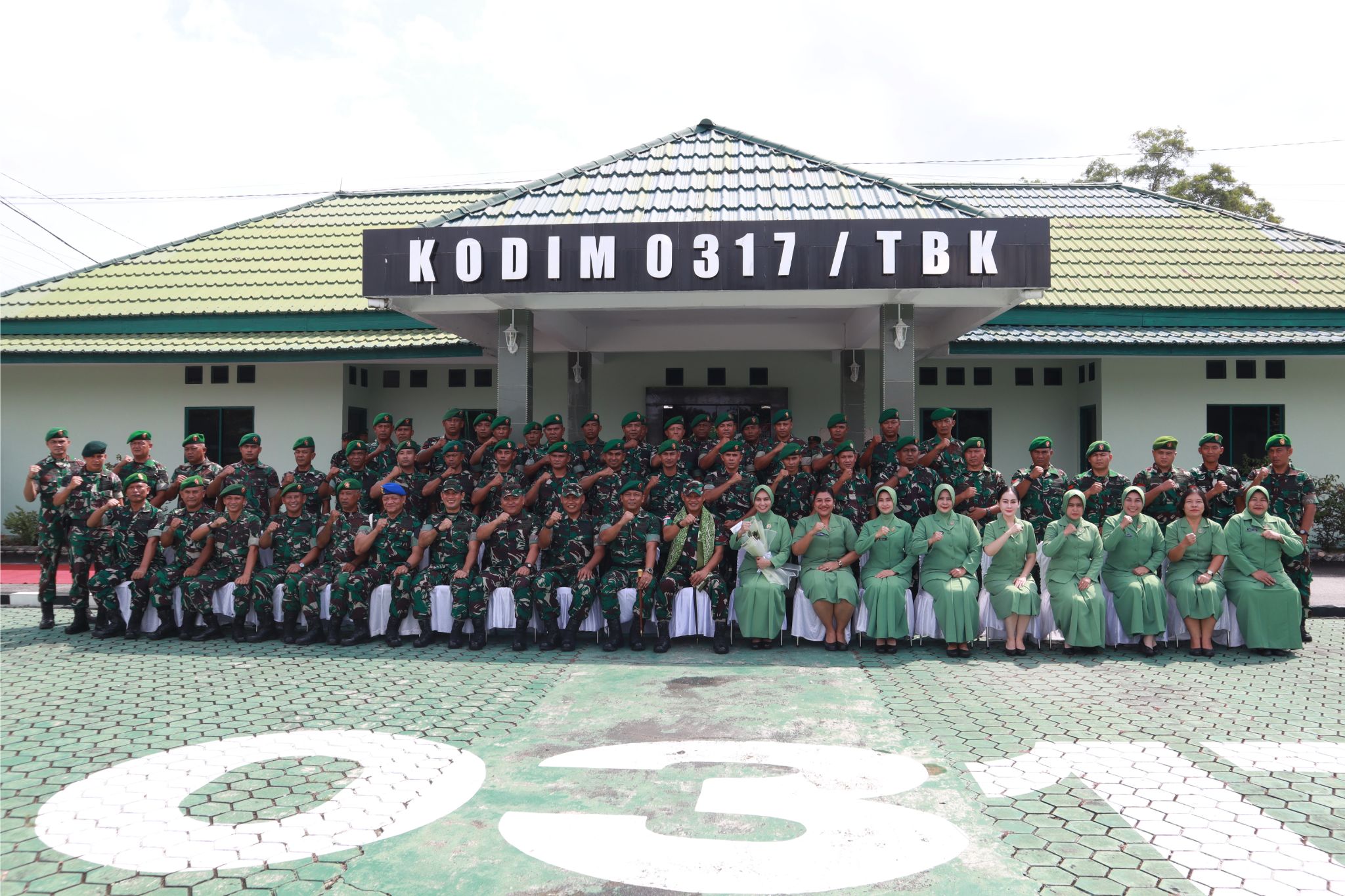 Kodim 0317/TBK Terima Kunjungan Kerja Danrem 033/WP Brigjen TNI Bambang Herqutanto